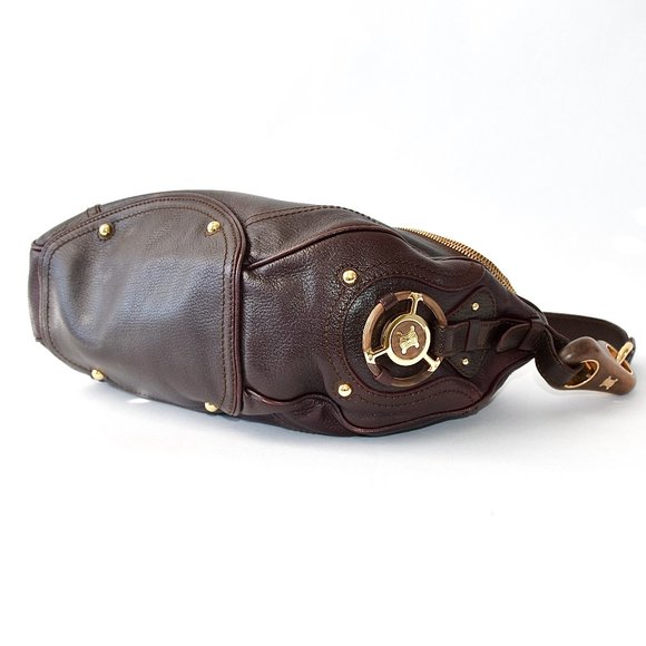 LIMITED EDITION CELINE Wood/Gold Shoulder Bag - Picture 5 of 17